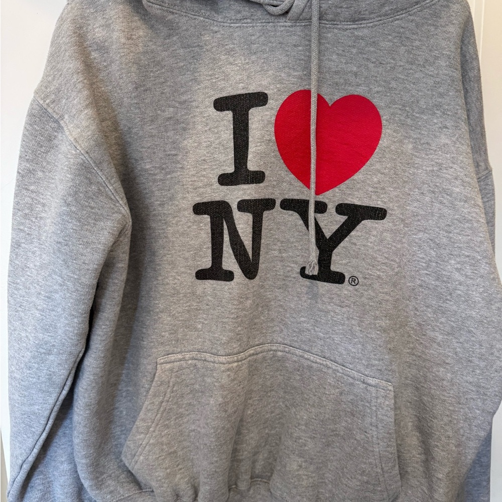Gray 'I Love NY' Hoodie